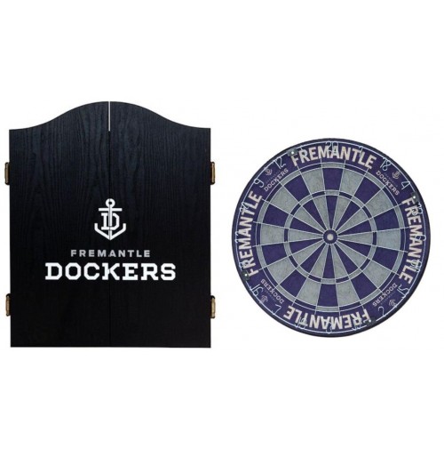 Afl Fremantle Dockers Dartboard Cabinet Combo