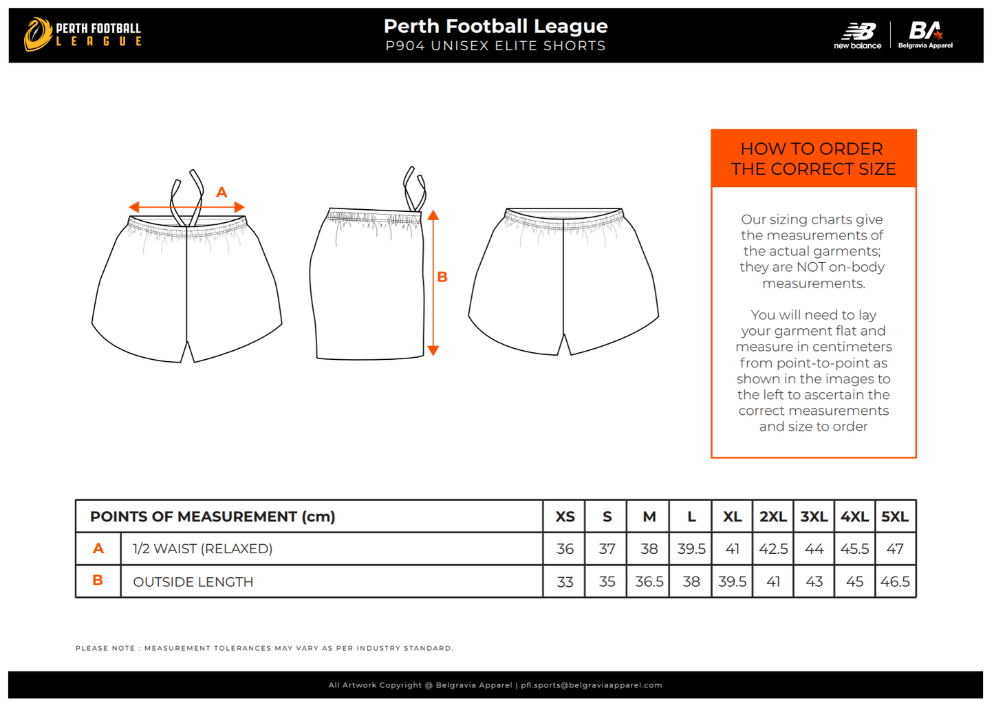 BA Bullcreek Leeming PFL Shorts