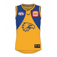 West Coast Eagles New Balance Men's Media Polo Royal (2023) - West