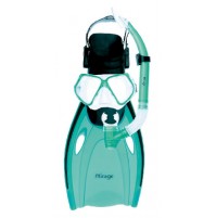 Mirage Nomad Adult Silicone Mask, Snorkel and Fin Set