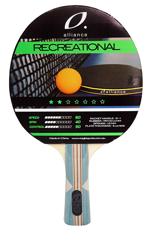 ALLIANCE 4 PLAYER BAT AND BALL TABLE TENNIS SET 